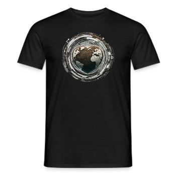Lombriciculture Jardinage de vers de terre Vermiculture - T-shirt homme - noir - Devant - AI Model Male 178 light (178cm)