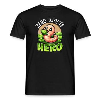 Lombriciculture Jardinage de vers de terre Vermiculture - T-shirt homme - noir - Devant - AI Model Male 178 light (178cm)