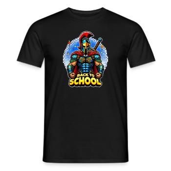 Gladiator School Teacher Of Ancient Rome - Men's T-Shirt - black - Front - AI Model Male 178 light (178cm)