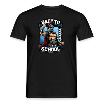 Gladiator School Teacher Of Ancient Rome - Men's T-Shirt - black - Front - AI Model Male 178 light (178cm)
