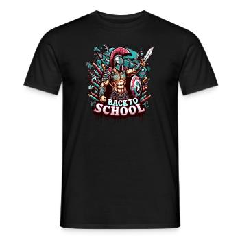 Gladiator School Teacher Of Ancient Rome - Men's T-Shirt - black - Front - AI Model Male 178 light (178cm)