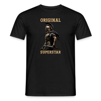 Jules César Histoire romaine Empire romain - T-shirt homme - noir - Devant - AI Model Male 178 light (178cm)
