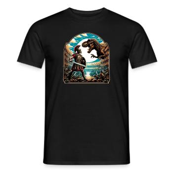 Jules César Histoire romaine Empire romain - T-shirt homme - noir - Devant - AI Model Male 178 light (178cm)