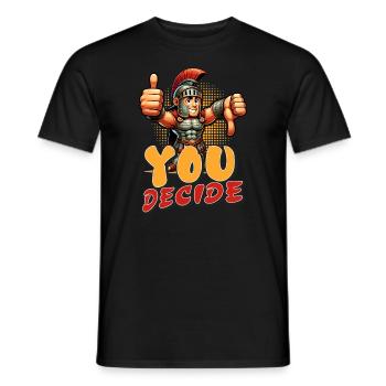 Julius Cäsar Römische Geschichte Römisches Reich - Männer T-Shirt - Schwarz - Vorne - AI Model Male 178 light (178cm)