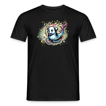 Paranormal Investigator Ghost Halloween Evp Haunte - Men's T-Shirt - black - Front - AI Model Male 178 light (178cm)
