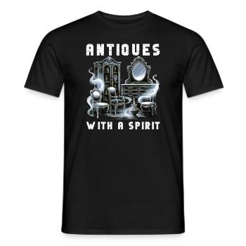 Paranormal Investigator Ghost Halloween Evp Haunte - Men's T-Shirt - black - Front - AI Model Male 178 light (178cm)