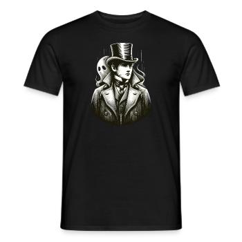 Paranormal Investigator Ghost Halloween Evp Haunte - Men's T-Shirt - black - Front - AI Model Male 178 light (178cm)