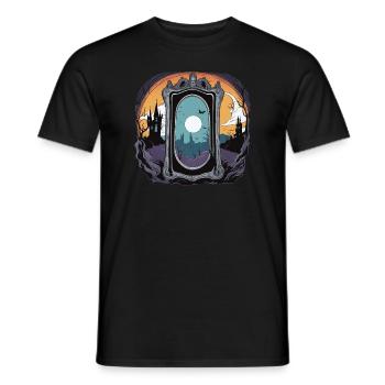 Paranormal Investigator Ghost Halloween Evp Haunte - Men's T-Shirt - black - Front - AI Model Male 178 light (178cm)