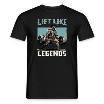 Julius Cäsar Römische Geschichte Römisches Reich - Männer T-Shirt - Schwarz - Vorne - AI Model Male 178 light (178cm)