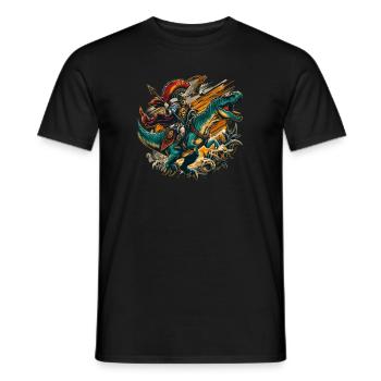 Julius Cäsar Römische Geschichte Römisches Reich - Männer T-Shirt - Schwarz - Vorne - AI Model Male 178 light (178cm)