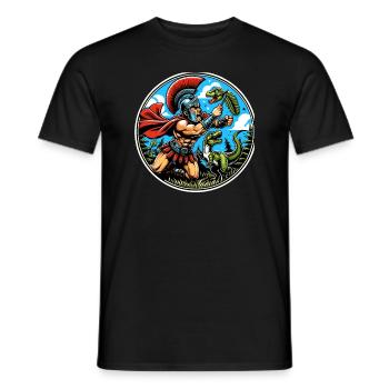 Julius Caesar Roman History Roman Empire - Men's T-Shirt - black - Front - AI Model Male 178 light (178cm)