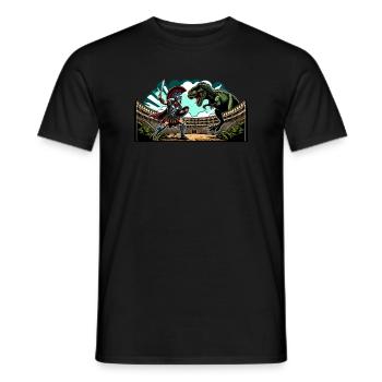Jules César Histoire romaine Empire romain - T-shirt homme - noir - Devant - AI Model Male 178 light (178cm)