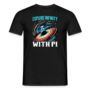 Funny Pi Day 2024 3.14 Pi Symbole numérique Mathématiques - T-shirt homme - noir - Devant - AI Model Male 178 light (178cm)