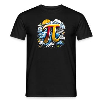 Funny Pi Day 2024 3.14 Pi Symbole numérique Mathématiques - T-shirt homme - noir - Devant - AI Model Male 178 light (178cm)