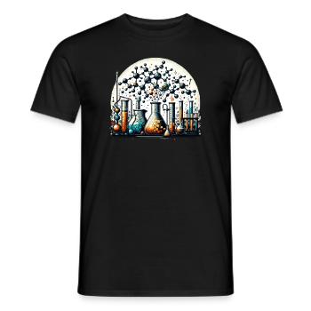Organische Chemie, Chemiestudenten, Chemie - Männer T-Shirt - Schwarz - Vorne - AI Model Male 178 light (178cm)