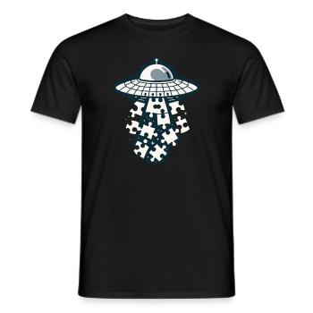Puzzle Lover Jigzaw Puzzle Brettspiel Puzzler - Männer T-Shirt - Schwarz - Vorne - AI Model Male 178 light (178cm)