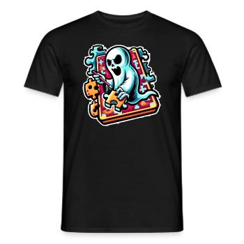 Puzzle Lover Jigzaw Puzzle Jeu de société Puzzler - T-shirt homme - noir - Devant - AI Model Male 178 light (178cm)