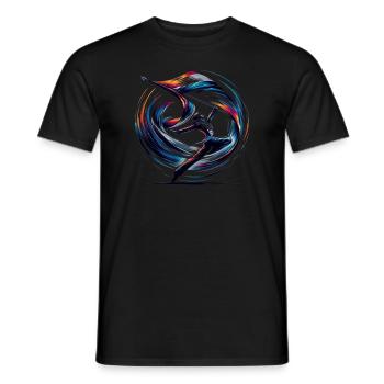 Winter Guard Instructor Colorguard Captain Gift - Men's T-Shirt - black - Front - AI Model Male 178 light (178cm)