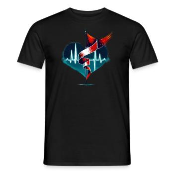 Winter Guard Instructor Colorguard Captain Gift - Men's T-Shirt - black - Front - AI Model Male 178 light (178cm)