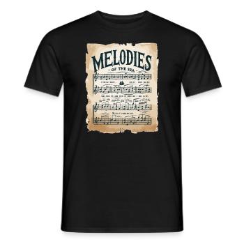 Sailors Sea Shanty Singing Ship Adventures - Männer T-Shirt - Schwarz - Vorne - AI Model Male 178 light (178cm)