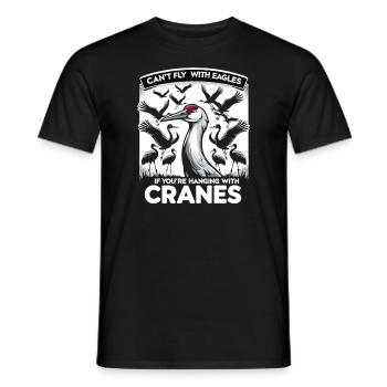 Sandhill Crane Lovers Bird Watching - Men's T-Shirt - black - Front - AI Model Male 178 light (178cm)
