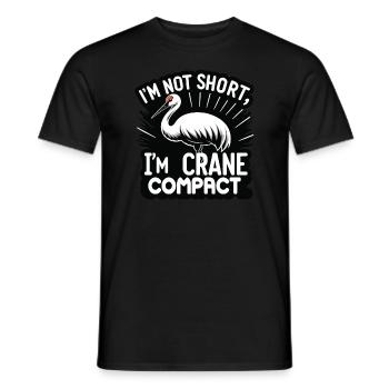 Sandhill Crane Lovers Bird Watching - Men's T-Shirt - black - Front - AI Model Male 178 light (178cm)