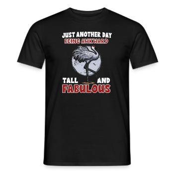 Sandhill Crane Lovers Bird Watching - Men's T-Shirt - black - Front - AI Model Male 178 light (178cm)
