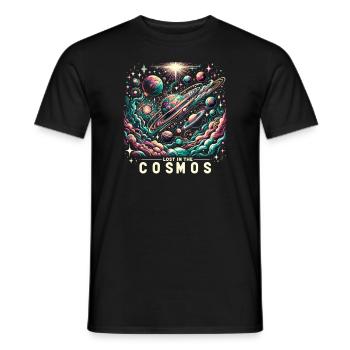 Astrophotography Astronomy Space Camera - Men's T-Shirt - black - Front - AI Model Male 178 light (178cm)