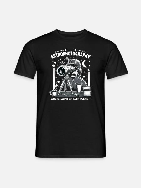 Astrophotography astronomy space camera - Men's T-Shirt - black