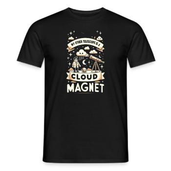 Astrophotography Astronomy Space Camera - Men's T-Shirt - black - Front - AI Model Male 178 light (178cm)
