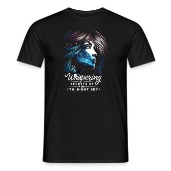Astrophotography Astronomy Space Camera - Men's T-Shirt - black - Front - AI Model Male 178 light (178cm)