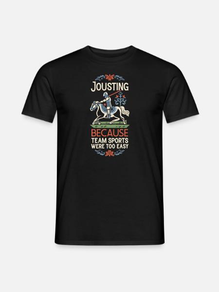 Ritterritter Mittelalterliche Renaissance-rüstung - Mænd T-shirt - sort