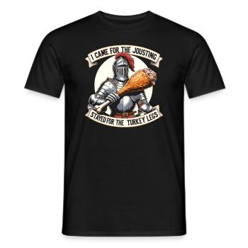 Ritterritter Mittelalterliche Renaissance-rüstung - Männer T-Shirt - Schwarz - Vorne - AI Model Male 178 light (178cm)