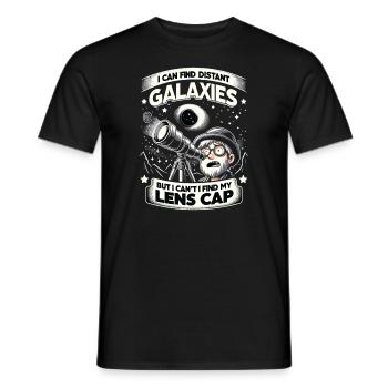 Astrophotography Astronomy Space Camera - Men's T-Shirt - black - Front - AI Model Male 178 light (178cm)
