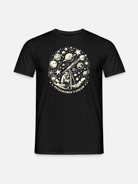 Astrophotography Astronomy Space Camera - Men's T-Shirt - black