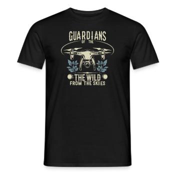 Drohne Pilot Opa Geschenkidee Alter Mann Mit - Männer T-Shirt - Schwarz - Vorne - AI Model Male 178 light (178cm)