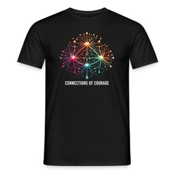 Schlaganfall-überlebende Schlaganfall-bewusstsein - Männer T-Shirt - Schwarz - Vorne - AI Model Male 178 light (178cm)
