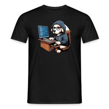 Analyste en piratage éthique Cybersécurité éthique - T-shirt homme - noir - Devant - AI Model Male 178 light (178cm)