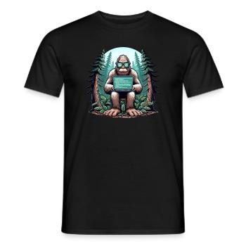 Ethical Hacking Analyst Ethical Cyber Security - Men's T-Shirt - black - Front - AI Model Male 178 light (178cm)