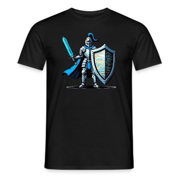 Ethical Hacking Analyst Ethical Cyber Security - Men's T-Shirt - black - Front - AI Model Male 178 light (178cm)