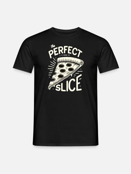 Funny pizza lover pizza enthusiast - Men's T-Shirt - black