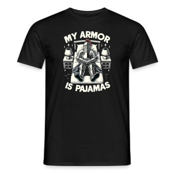 Ritterritter Mittelalterliche Renaissance-rüstung - Männer T-Shirt - Schwarz - Vorne - AI Model Male 178 light (178cm)