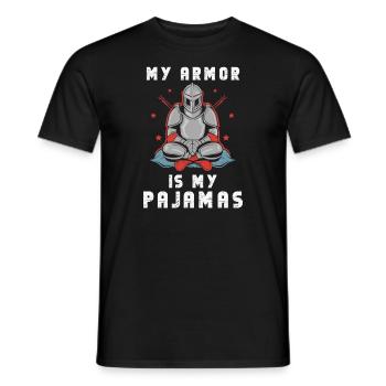 Ritterritter Mittelalterliche Renaissance-rüstung - Männer T-Shirt - Schwarz - Vorne - AI Model Male 178 light (178cm)