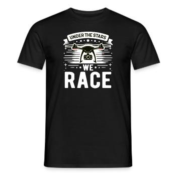 Drohne Pilot Opa Geschenkidee Alter Mann Mit - Männer T-Shirt - Schwarz - Vorne - AI Model Male 178 light (178cm)