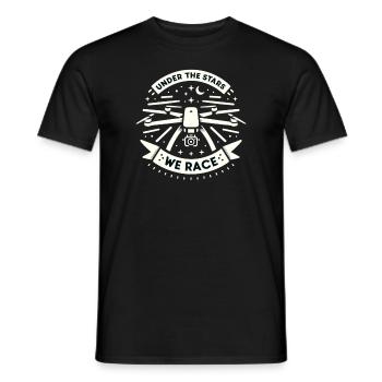 Drohne Pilot Opa Geschenkidee Alter Mann Mit - Männer T-Shirt - Schwarz - Vorne - AI Model Male 178 light (178cm)