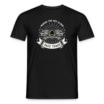 Drohne Pilot Opa Geschenkidee Alter Mann Mit - Männer T-Shirt - Schwarz - Vorne - AI Model Male 178 light (178cm)