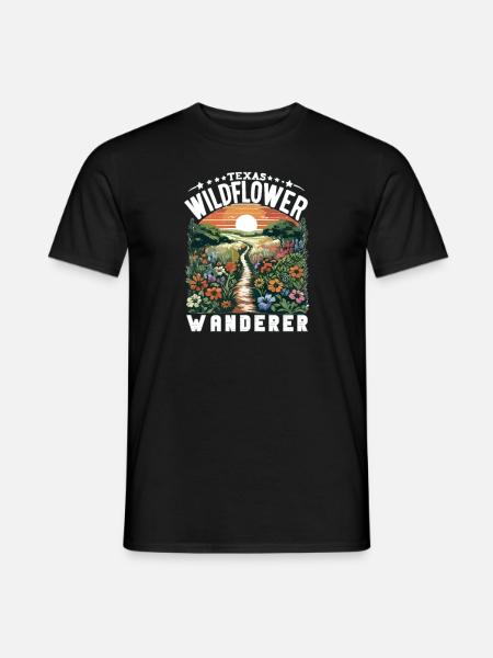 Texas Wildblumen Saison Felder Blumen Texas - Männer T-Shirt - Schwarz