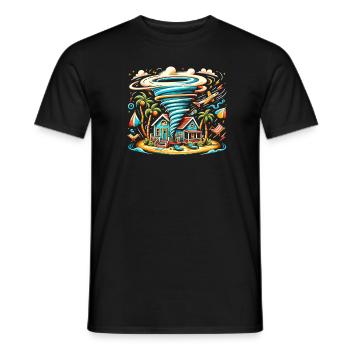 Meteorologie-kindertornado-sturm, Der Sturm-fan - Männer T-Shirt - Schwarz - Vorne - AI Model Male 178 light (178cm)