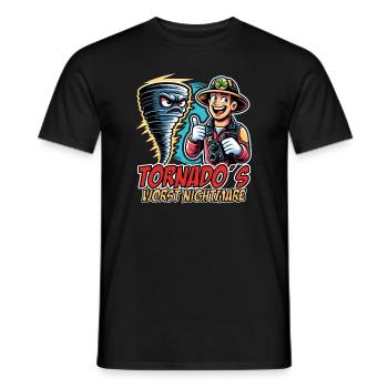 Meteorologie-kindertornado-sturm, Der Sturm-fan - Männer T-Shirt - Schwarz - Vorne - AI Model Male 178 light (178cm)