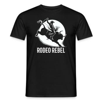 Rodeo Bull Riding Livestock Show Farmer Cattle - Männer T-Shirt - Schwarz - Vorne - AI Model Male 178 light (178cm)